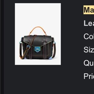 NWT Michael Kors Black/Neon Manhattan satchel bag